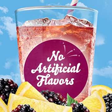 Crystal Light Liquid Blackberry Lemonade Naturally Flavored Drink Mix, 1.62 fl oz Bottle