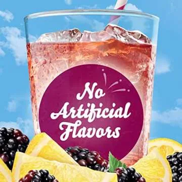 Crystal Light Liquid Blackberry Lemonade Naturally Flavored Drink Mix, 1.62 fl oz Bottle