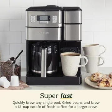 Cuisinart Grind and Brew Plus Coffee Maker for Home