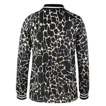 ECOWISH Women's Casual Floral Bomber Jacket - Lightweight & Stylish