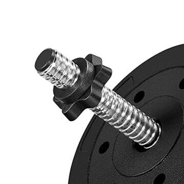 Yaheetech 44 LB Adjustable Dumbbell Weight Set Free Weight Set for Men & Women Home Gym Office Exercise and Fitness Equipment Workout Body Building Training Black