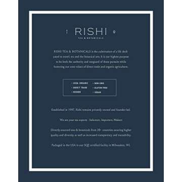 Rishi Tea Lavender Mint Herbal Tea - Organic Caffeine Free