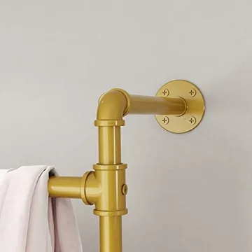 MaiRHK Gold Heavy Duty Clothes Garment Rack for Home & Retail