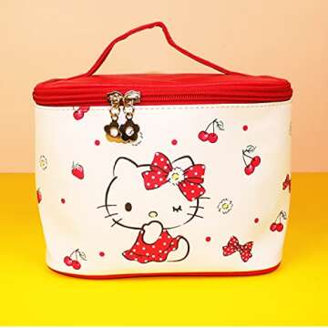Cute Kitty Cosmetic Bag - Stylish Toiletry Travel Bag