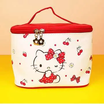 Cute Kitty Cosmetic Bag - Stylish Toiletry Travel Bag