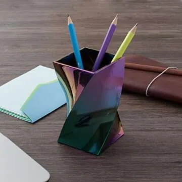 Stylish Wave Design Pen Pencil Holder for Organization