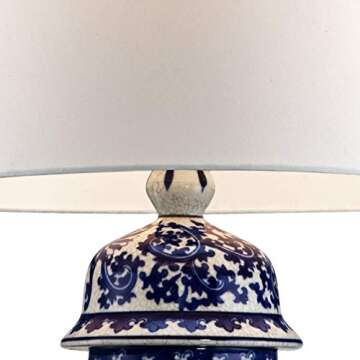 Stylish Regency Hill Asian Table Lamp - Handcrafted Elegance