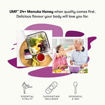 Premium New Zealand Raw Manuka Honey UMF 24+ for Health
