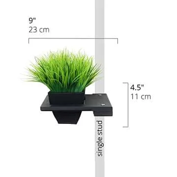 Catastrophic Creations Cat Planter Shelf — Standalone Planter Shelf/Add to Wall Mount Cat Furniture — Cat Climbing Shelves — Cat Floating Shelves — Cat Wall Shelves for Indoor Cats