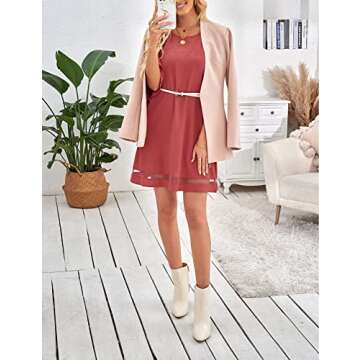 LookbookStore Women Casual Summer Dress Cranberry