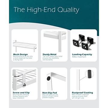 Shantton Stackable Kitchen Cabinet Organizer Rack