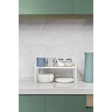 Shantton Stackable Kitchen Cabinet Organizer Rack