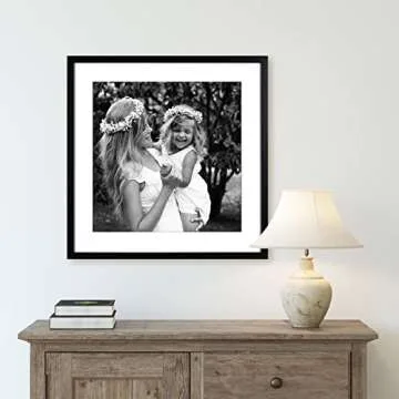 Stylish Yaetm 20x20 Black Picture Frame Set of 3