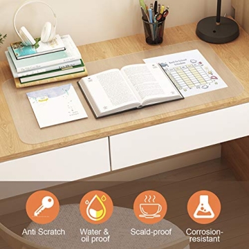 Large Clear Desk Mat Pad for Home Office 32x16