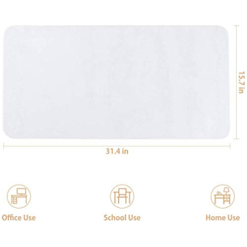 Large Clear Desk Mat Pad for Home Office 32x16