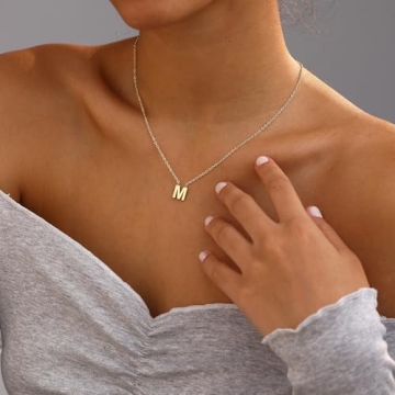 Initial Necklace - Personalized Gold Plated Jewelry for Women