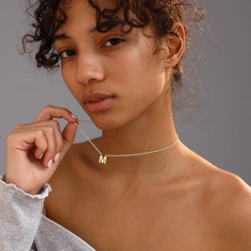 Initial Necklace - Personalized Gold Plated Jewelry for Women