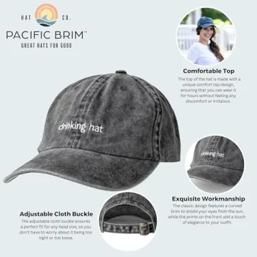 Stylish PACIFIC BRIM Women's Classic Adjustable Cap
