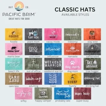 Stylish PACIFIC BRIM Women's Classic Adjustable Cap