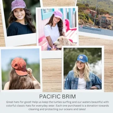 Stylish PACIFIC BRIM Women's Classic Adjustable Cap