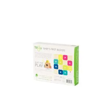 Tegu 15 Piece Magnetic Baby’s First Building Blocks, Tints
