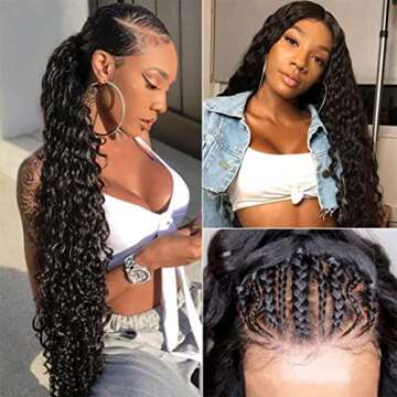 13x6 HD Lace Front Wigs for Black Women Deep Wave