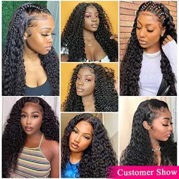 13x6 HD Lace Front Wigs for Black Women Deep Wave