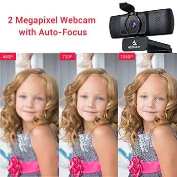 NexiGo N930P 1080P Streaming Business Webcam with Software, Microphone & Privacy Cover, AutoFocus, HD USB Web Camera, for Zoom YouTube Skype FaceTime, PC Mac Laptop Desktop