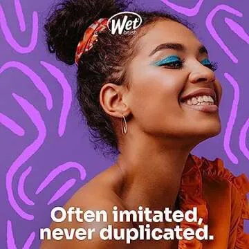 Wet Brush Thick Hair Detangling Brush, Teal - Ultra-Soft IntelliFlex Bristles Glide Through Tangles With Ease - Pain-Free Detangler for All Hair Types, Wet & Dry Hair