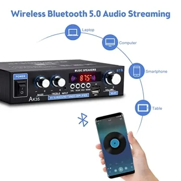 Daakro AK35 200W Bluetooth Stereo Amplifier with HiFi Sound