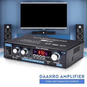 Daakro AK35 200W Bluetooth Stereo Amplifier with HiFi Sound