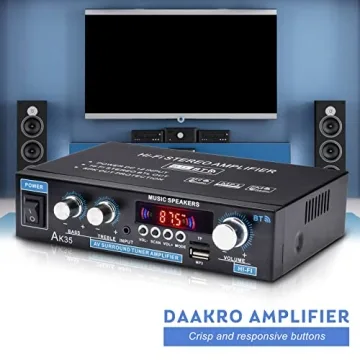 Daakro AK35 200W Bluetooth Stereo Amplifier with HiFi Sound