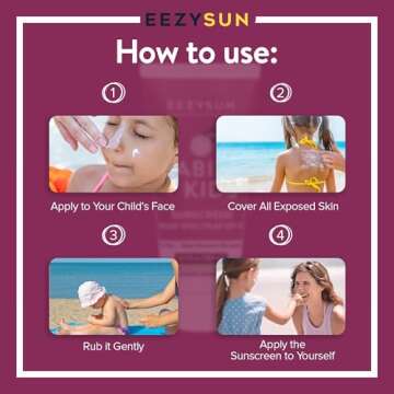 EEZYSUN SPF 50 Baby & Kids Mineral Sunscreen 3.3 FL OZ