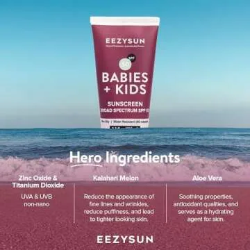 EEZYSUN SPF 50 Baby & Kids Mineral Sunscreen 3.3 FL OZ