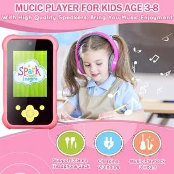 Fun Mini Toddler Phone for Girls - Learning Toy with Games