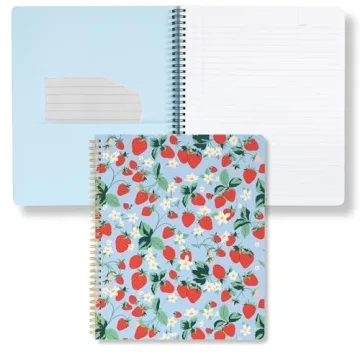 ban.do Large Floral Spiral Notebook for Creative Minds