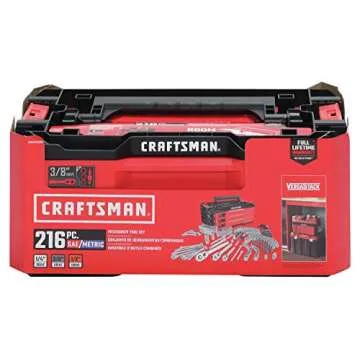 CRAFTSMAN Mechanics Tools Kit with 3 Drawer Box, 216-Piece (CMMT99206)