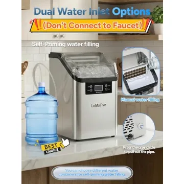 Efficient 45Lbs/Day LoMoTive Ice Maker for Parties