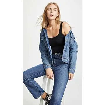 Free People Women's Square One Cami in Black XS-S