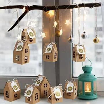 GWHOLE 24Pcs Advent Calendar - Christmas Treat Boxes
