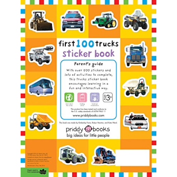 First 100 Stickers: Trucks and Things That Go for Kids