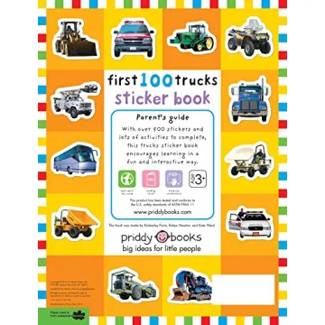 First 100 Stickers: Trucks and Things That Go for Kids