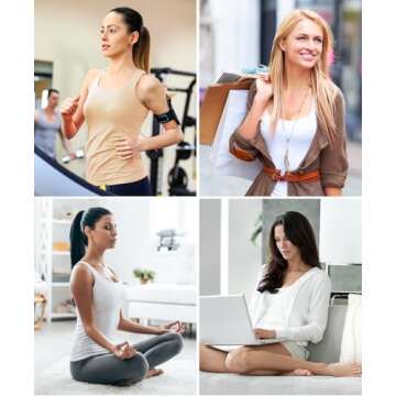 AMVELOP Tank Tops for Women Built in Bra Cotton Shelf Bra Tanks Layering Undershirts 2-3 Pack