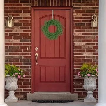 12" Premium Faux Cedar Wreath for Year-Round Decor