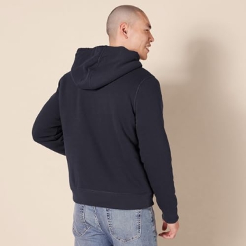 Amazon Essentials Men's Sherpa-Lined Hooded Fleece Zip-Up Sweatshirt in Navy