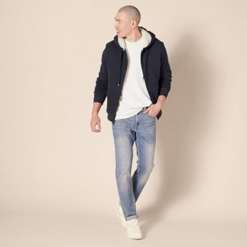 Shop Cozy Amazon Essentials Sherpa-Lined Hoodie for Men