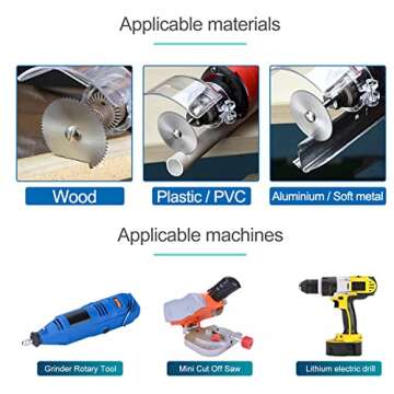 Precision 5pcs High Speed Steel Saw Blades for Dremel