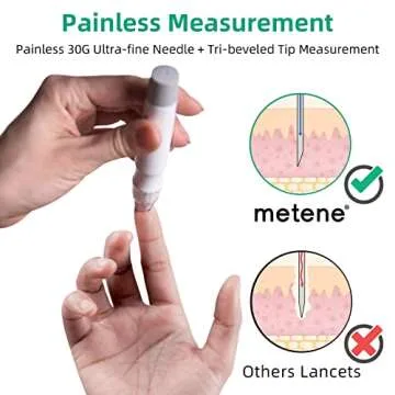 Metene Twist Top Lancets for Lancing Devices, 310 Count, 30 Gauge Lancets for Blood Sugar Test, Diabetic Lancets, Multicolored