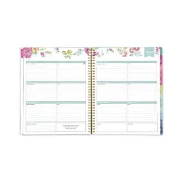 Blue Sky 2018 Weekly & Monthly Planner for Elegant Organization