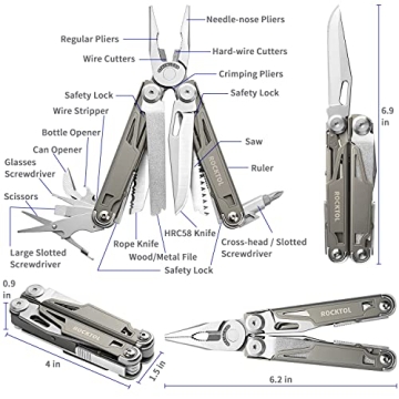 Rocktol 19-in-1 Multitool with Titanium Handle